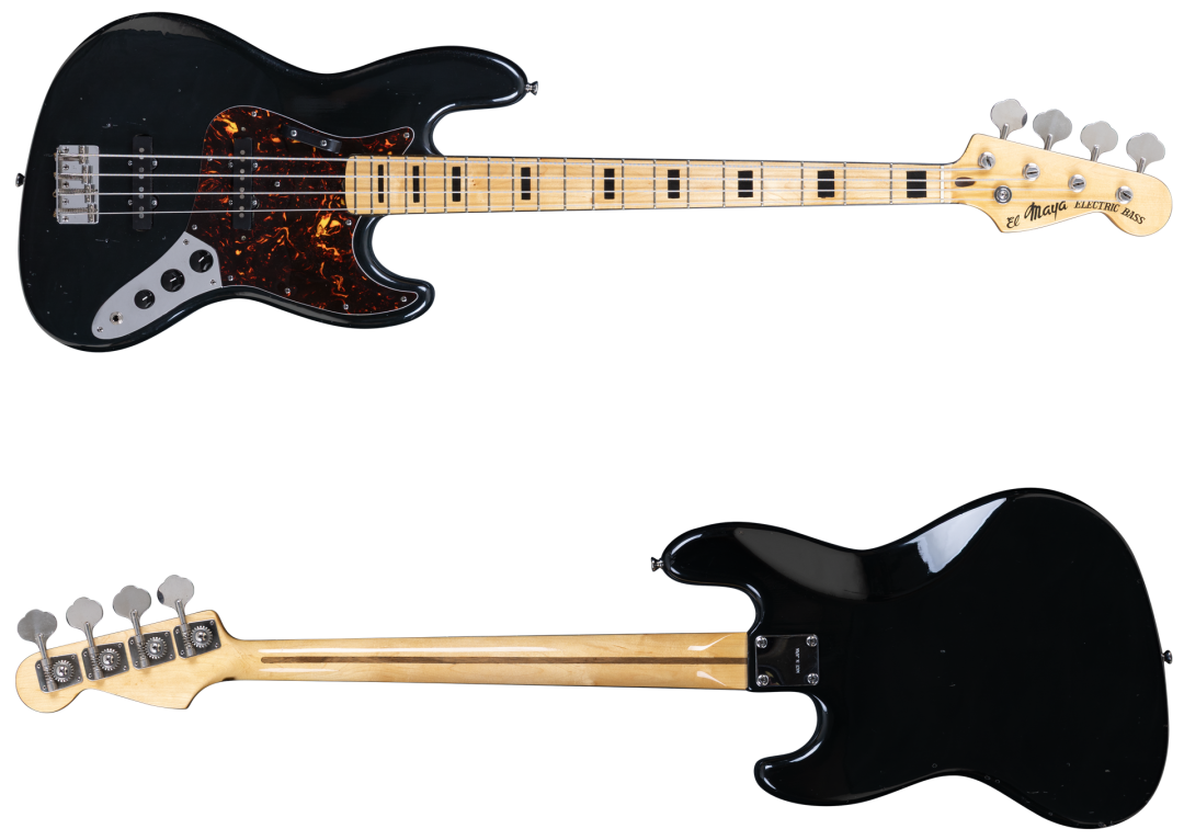 El Maya Jazz Bass 1980 Black Made in Japan